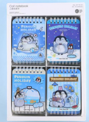 Sweet Penguin Spiral Ruled Notepad A7